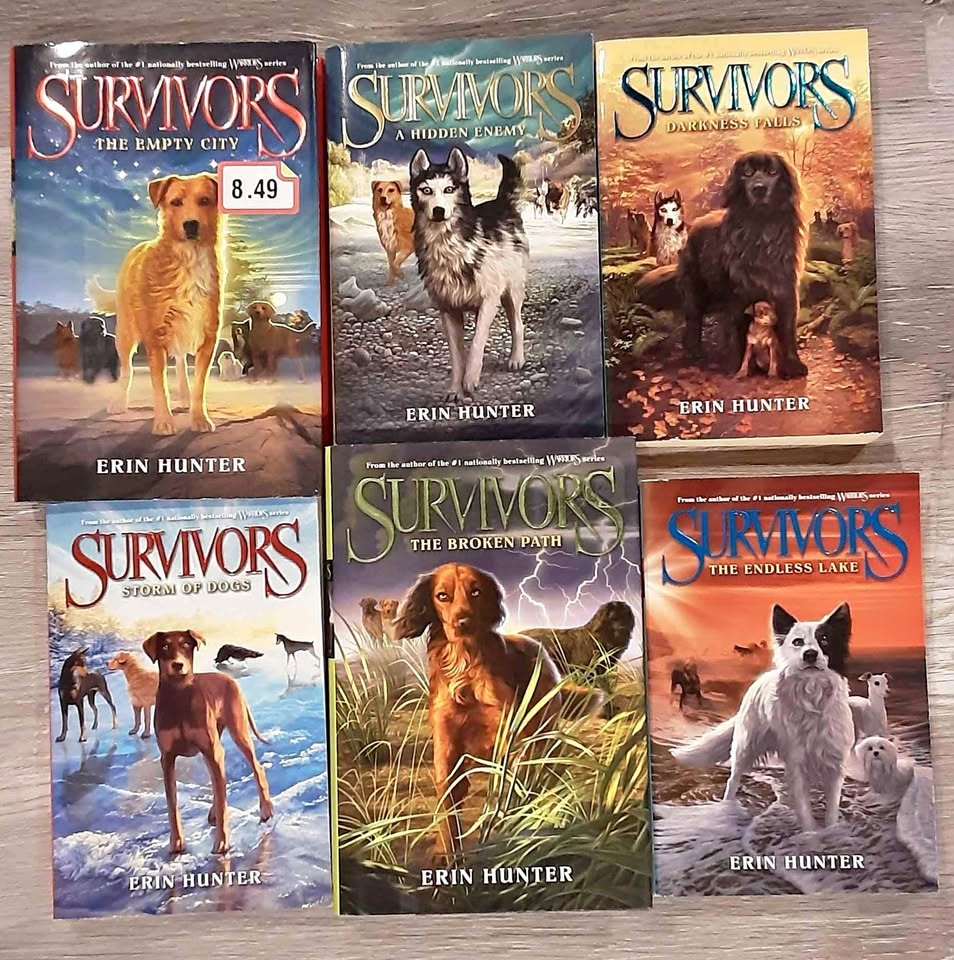 EUC SURVIVORS by Erin Hunter (books 1-6)