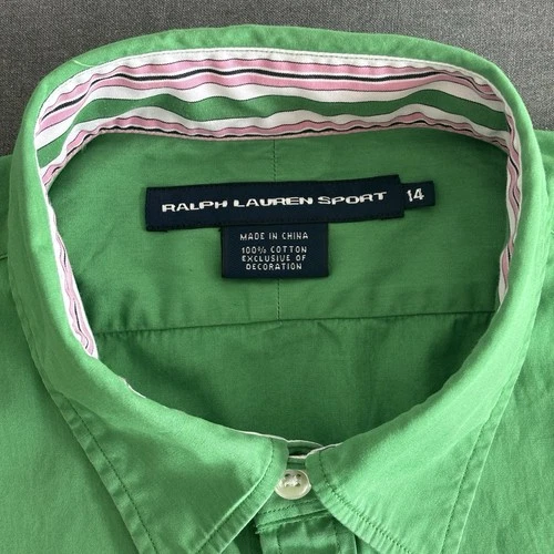 Polo Ralph Lauren Sport Button Up Shirt Women’s Size 14 - photo 2