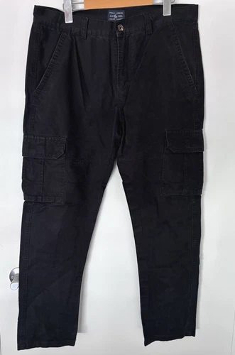 Vintage Polo Ralph Lauren Chino Cargo Pants Black Mens 36 - photo 2