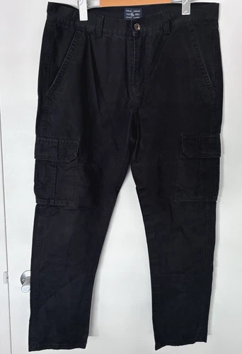 Vintage Polo Ralph Lauren Chino Cargo Pants Black Mens 36 - photo 4