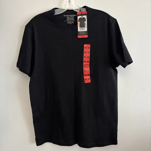BANANA REPUBLIC Mens Cotton Shirt S/S Tee Sz Medium - New