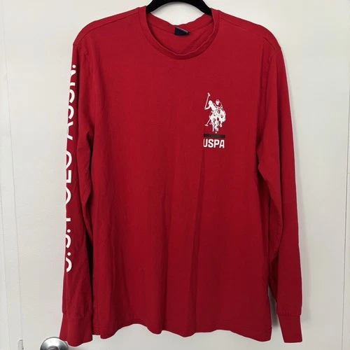 Vintage US Polo Assn Shirt Mens M Red Long Sleeve - photo 2