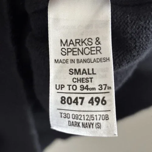 M&S Blue Harbour Tank Top Sleeveless V Jumper - Size Small image indicator(4)
