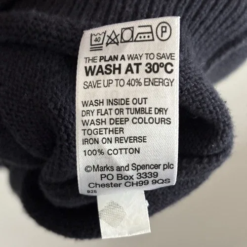 M&S Blue Harbour Tank Top Sleeveless V Jumper - Size Small image indicator(5)