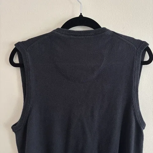 M&S Blue Harbour Tank Top Sleeveless V Jumper - Size Small image indicator(6)