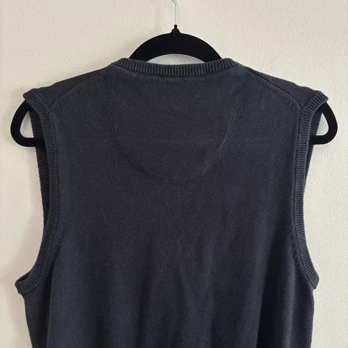 M&S Blue Harbour Tank Top Sleeveless V Jumper - Size Small image indicator(7)