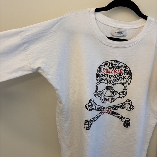 Soul Cycle Women's White Sweatshirt with Skull Print - XS - photo 4