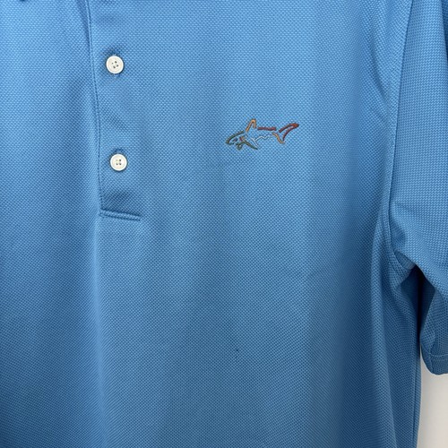 Greg Norman Golf Shirt Sz M BLUE EUC - photo 4