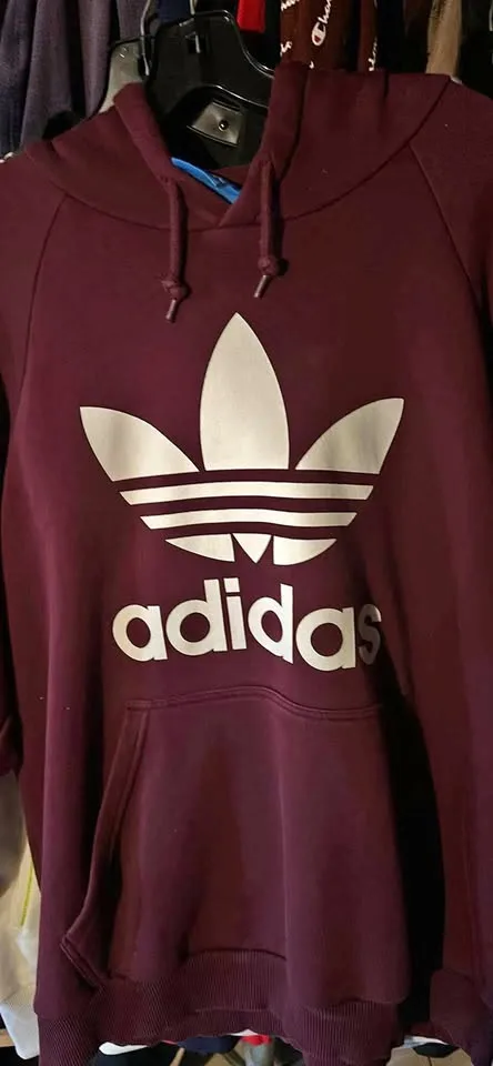 burgenddy adidas hoodie thumbnail