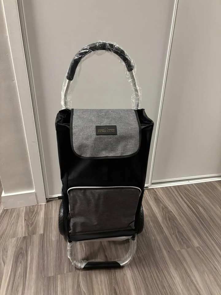 Foldable Shopping Cart with Smooth-Rolling Wheels image indicator(4)