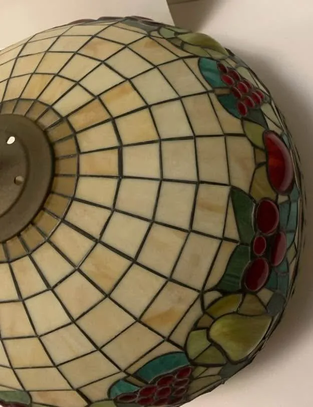 Tiffany Style Stained Glass Hanging Lamp image indicator(4)