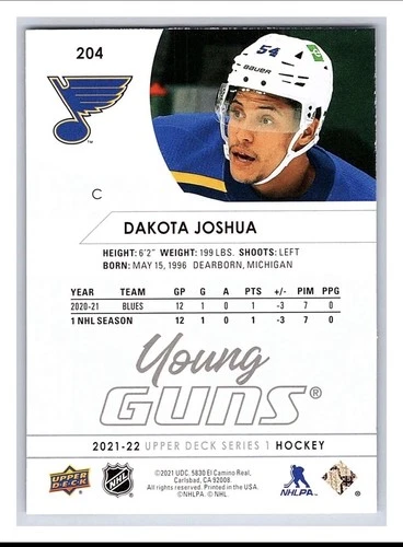 2021-22 Dakota Joshua UD Young Guns Rookie (Lot of 2) - photo 2