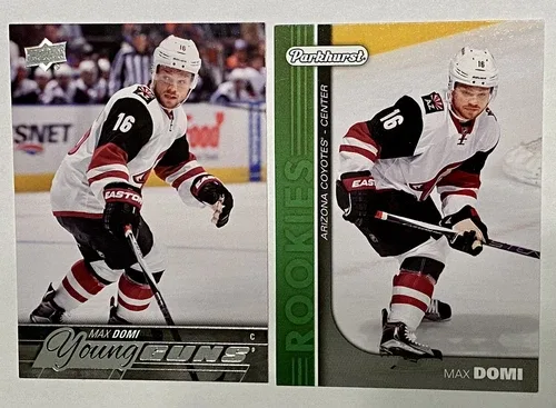 2015-16 MAX DOMI UD Rookie Cards (2 Card Lot)