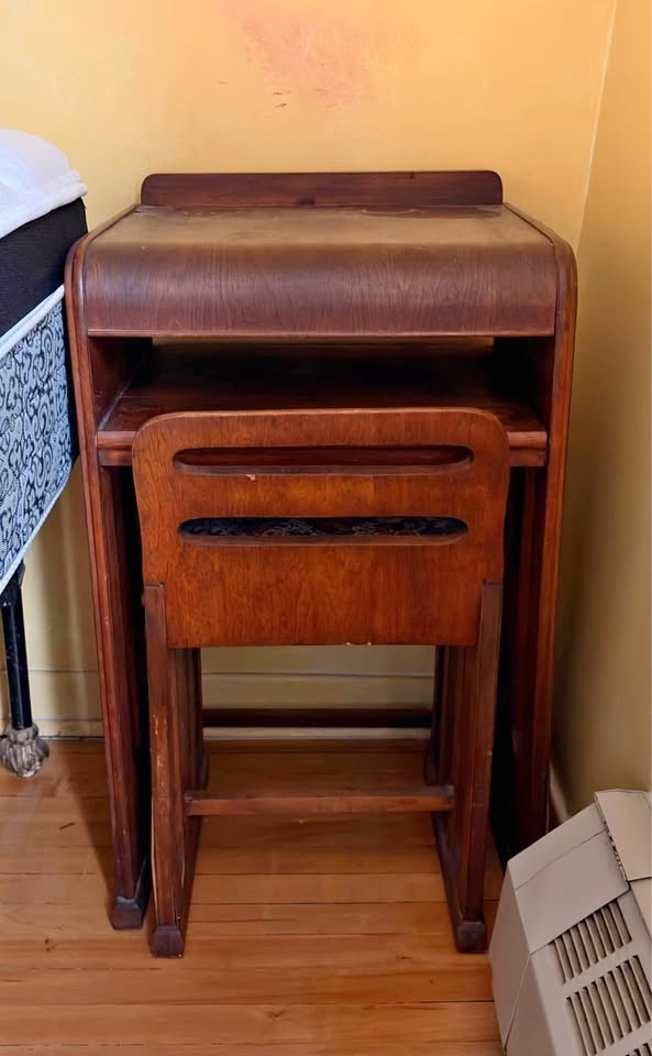 Vintage Wooden Child’s Desk and matching chair