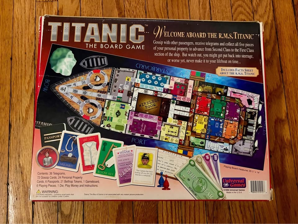 Rare Vintage Titantic The Board Game - photo 2