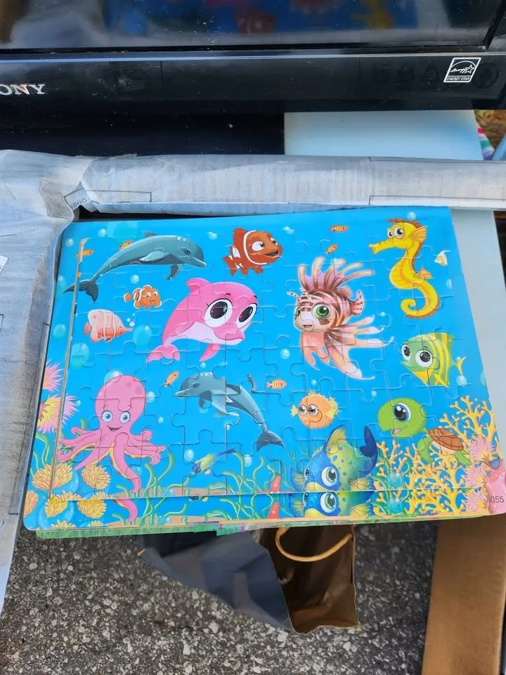 Wooden puzzle sets, each $5, full puzzle set image indicator(5)