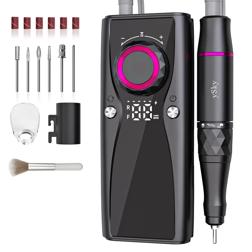 New~Pro Nail Drill, 45000 RPM, Cordless, Adj Speed