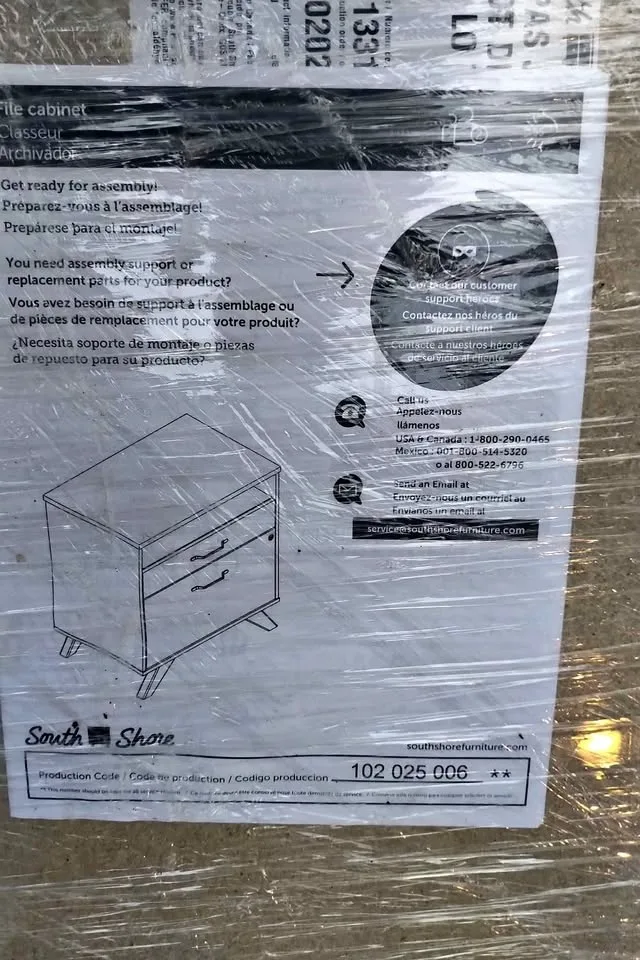 2 Drawer Filing Cabinet - brand new, never assembled