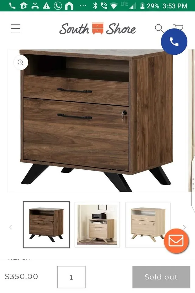 2 Drawer Filing Cabinet - brand new, never assembled image indicator(3)