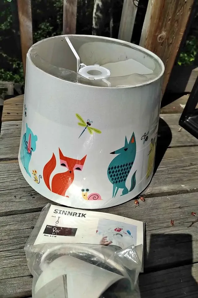 Ikea Sinnrik Hanging Light and matching pillow case - new