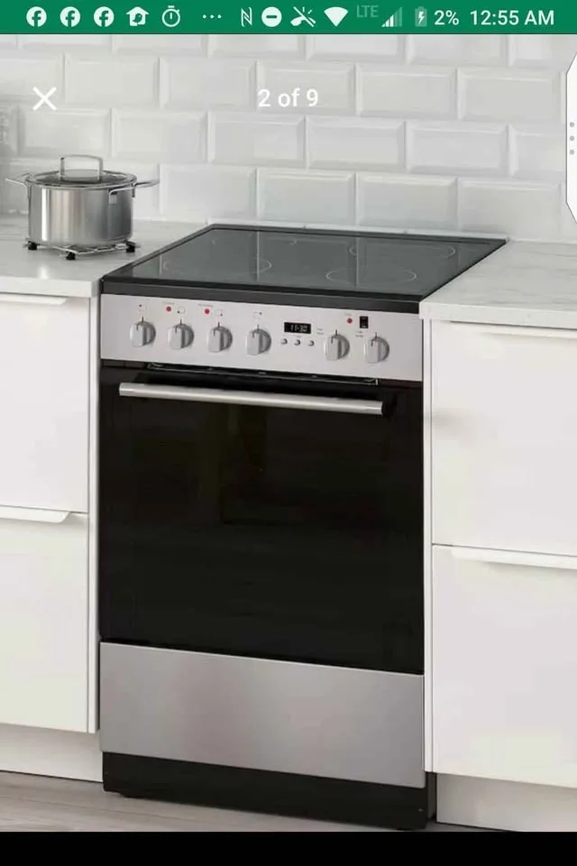 Brand New 24" Ikea glass top slide in stove - new in box image indicator(2)