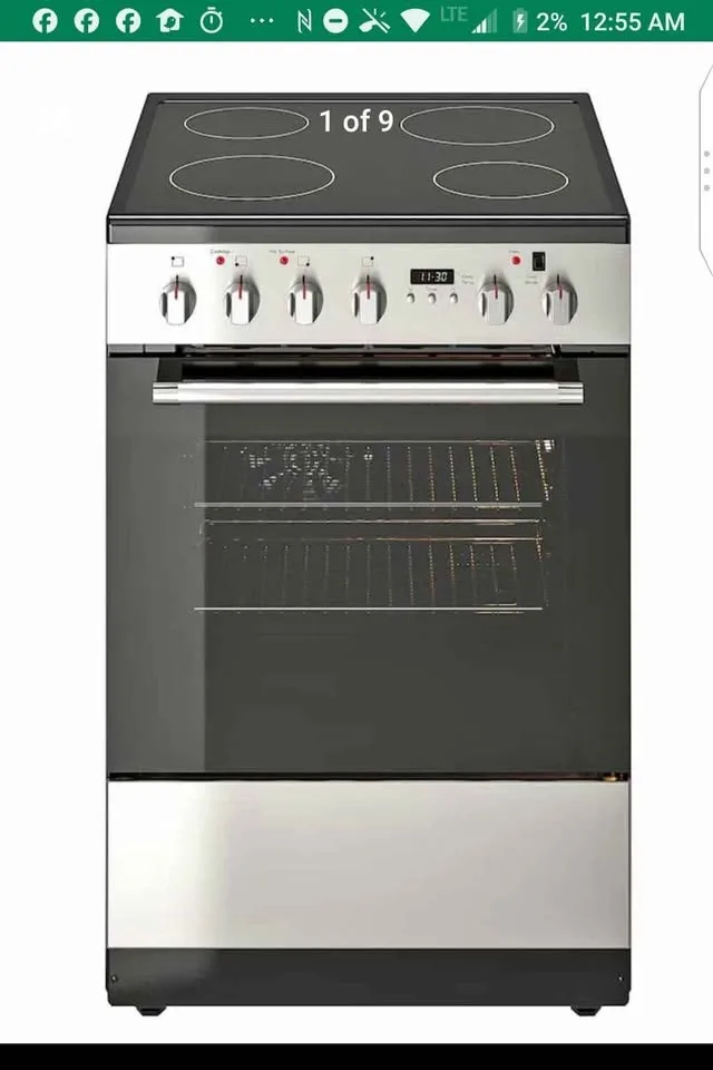 Brand New 24" Ikea glass top slide in stove - new in box image indicator(3)