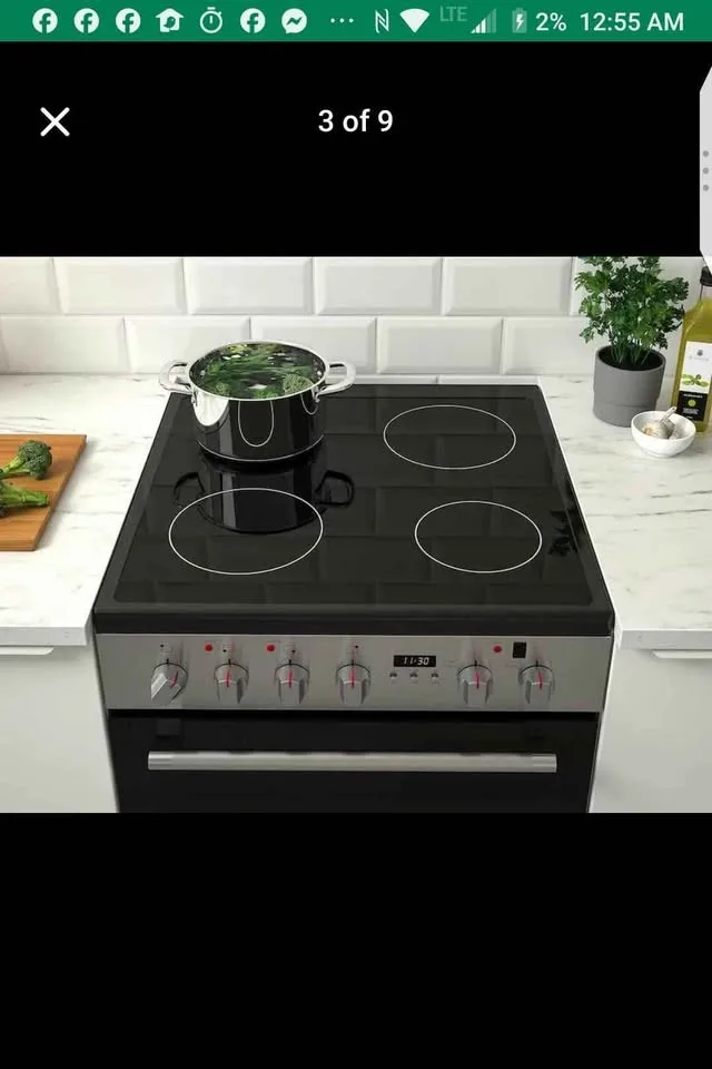 Brand New 24" Ikea glass top slide in stove - new in box image indicator(4)