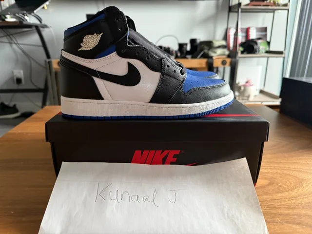 Jordan 1 Retro High Royal Toe (GS) Size 7Y