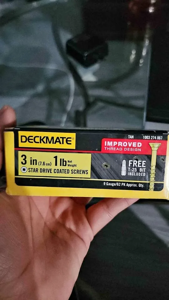 3in Star Drive coated screws