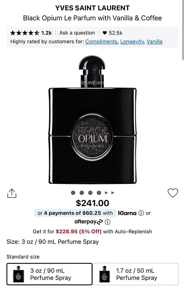 🖤✨ YSL BLACK OPIUM – LE PARFUM ✨🖤 - 2 Pcs Left