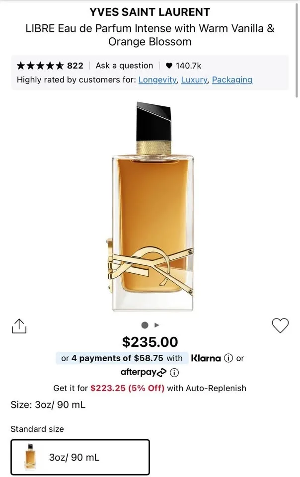 ✨🖤 YSL LIBRE INTENSE 🖤✨- 1 Left image indicator(3)