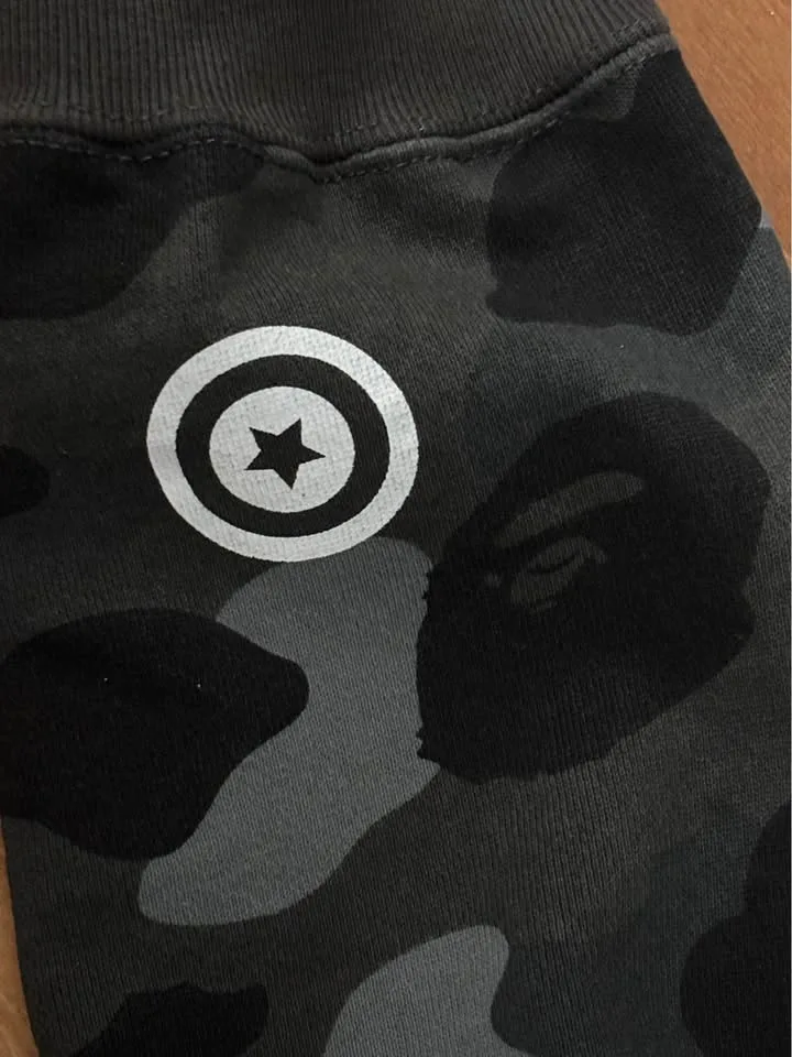 Grey bape hoodie image indicator(9)