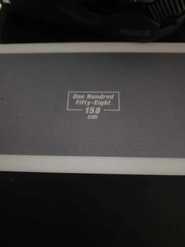 RIDE snowboard 158cm with black Union forged bindings image indicator(5)