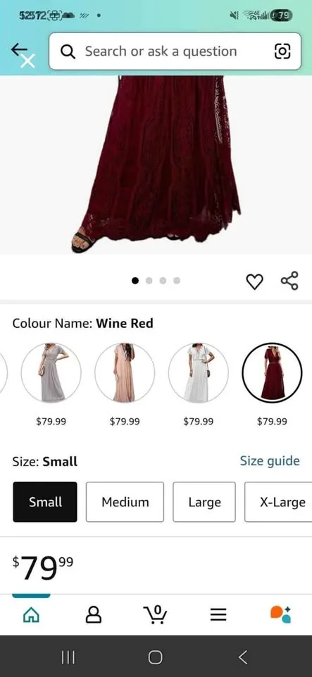 Red Lace Maxi Dress image indicator(2)