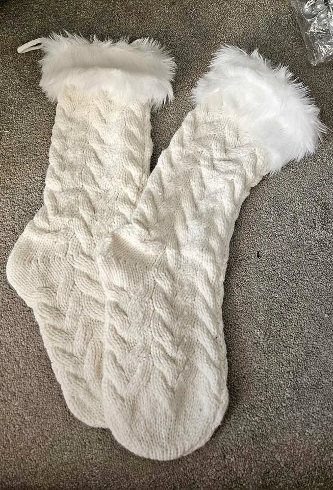 White Christmas Stockings