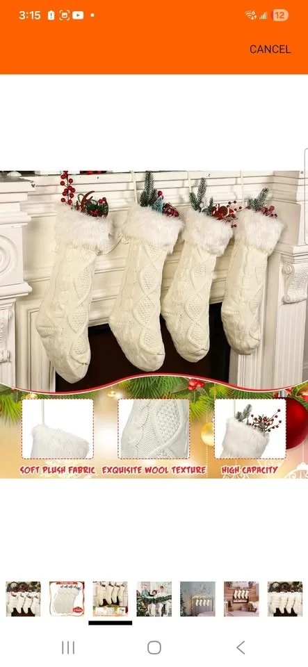 White Christmas Stockings image indicator(2)