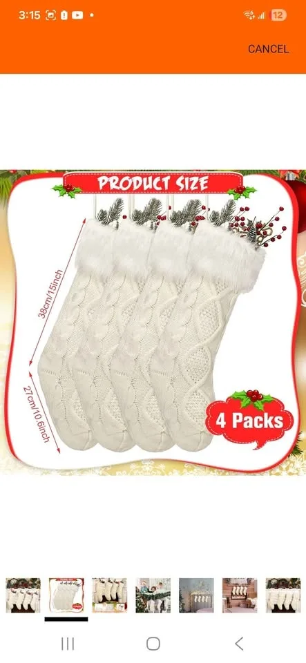 White Christmas Stockings image indicator(3)