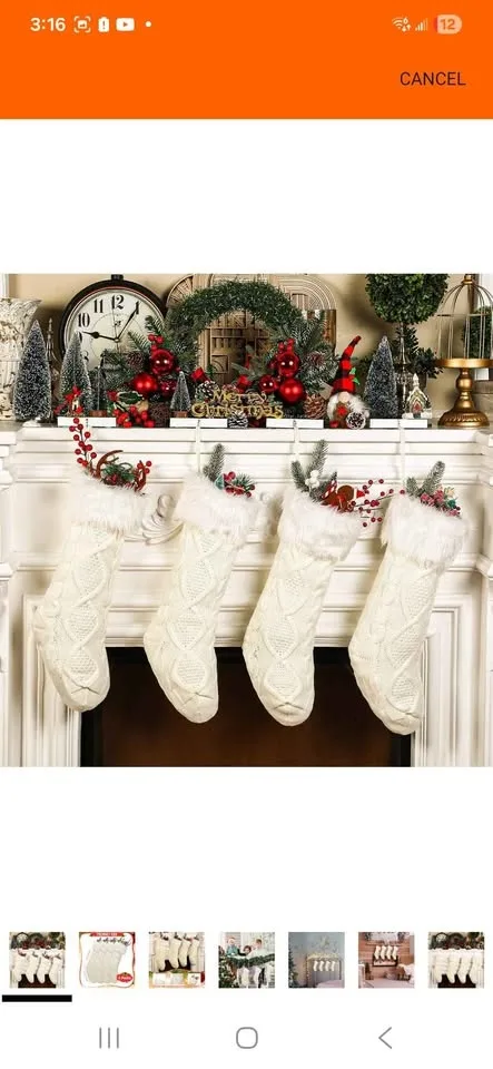 White Christmas Stockings image indicator(4)