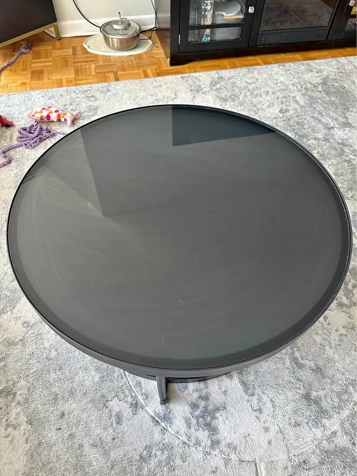 Ikea FRÖTORP Coffee & Side Table (Steel & Glass) thumbnail