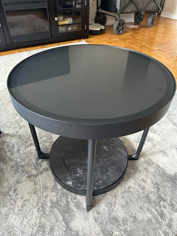 Ikea FRÖTORP Coffee & Side Table (Steel & Glass) - photo 3