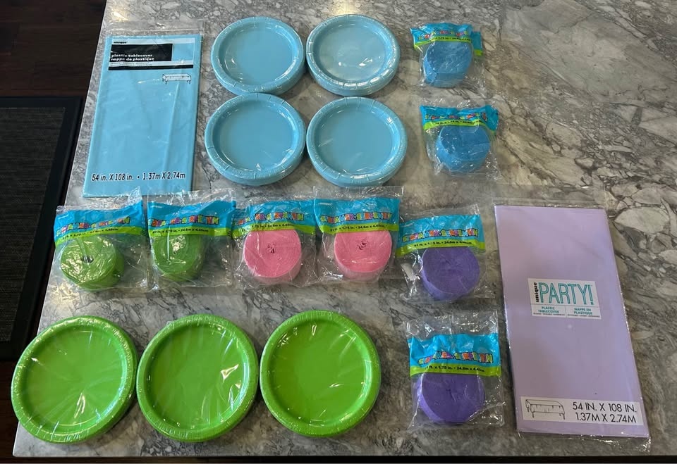 Brand new Easter colours party items