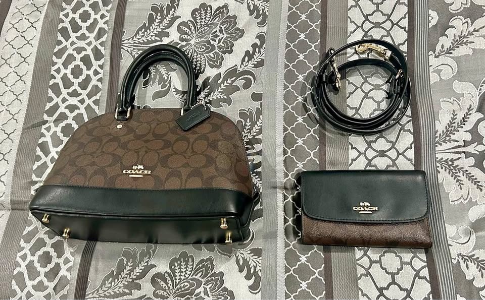 EUC Coach Mini Sierra Satchel & Wallet