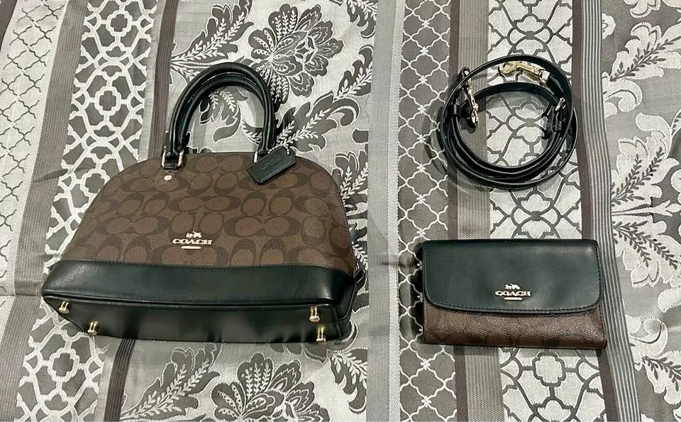 EUC Coach Mini Sierra Satchel & Wallet