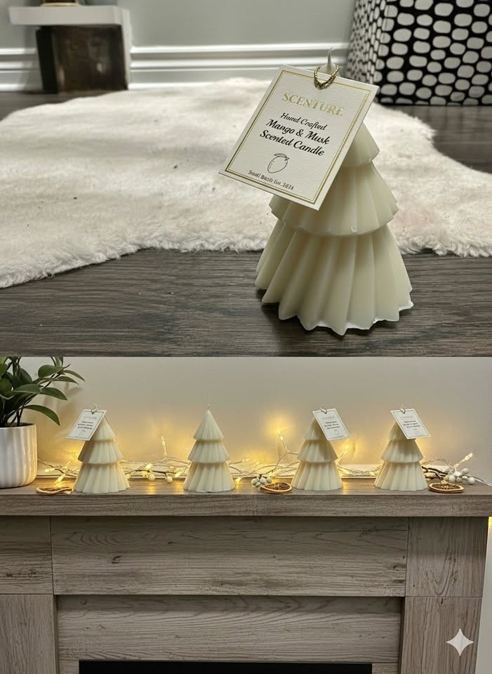 SCENTURE Candle Christmas Tree Decor Mango & Musk