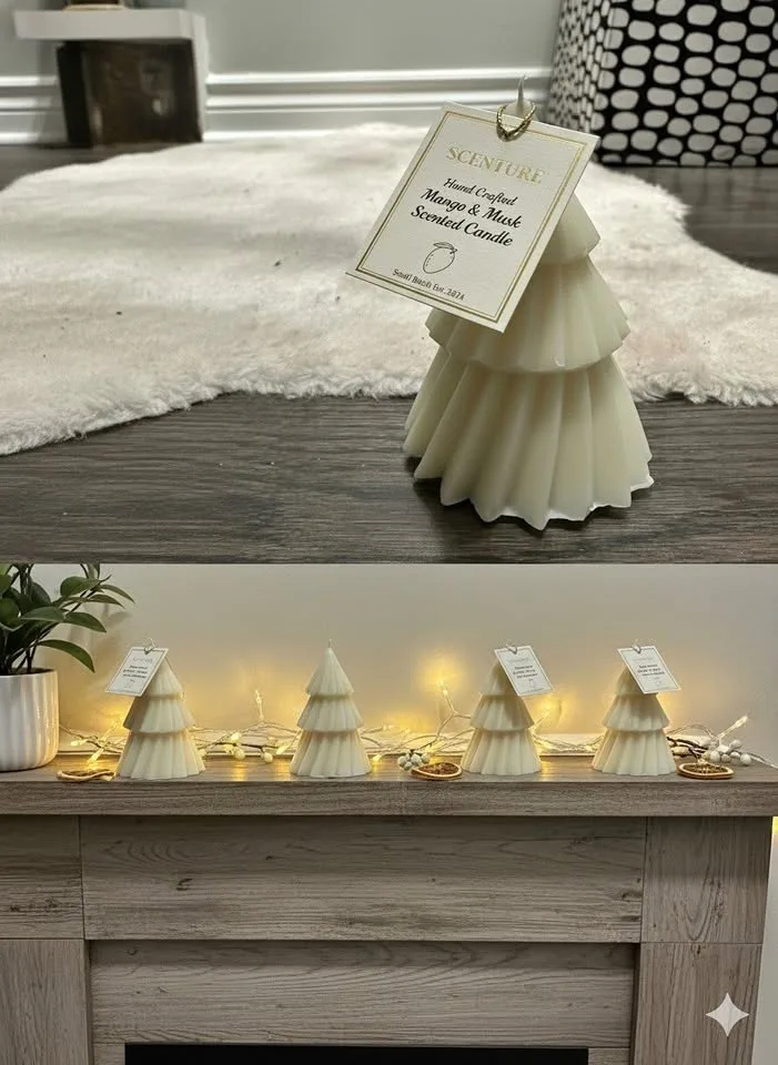 SCENTURE Candle Christmas Tree Decor Mango & Musk