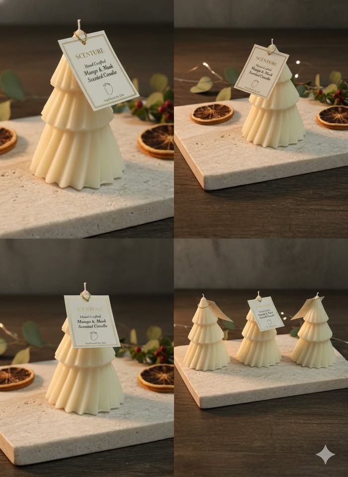 SCENTURE Candle Christmas Tree Decor Mango & Musk - photo 2