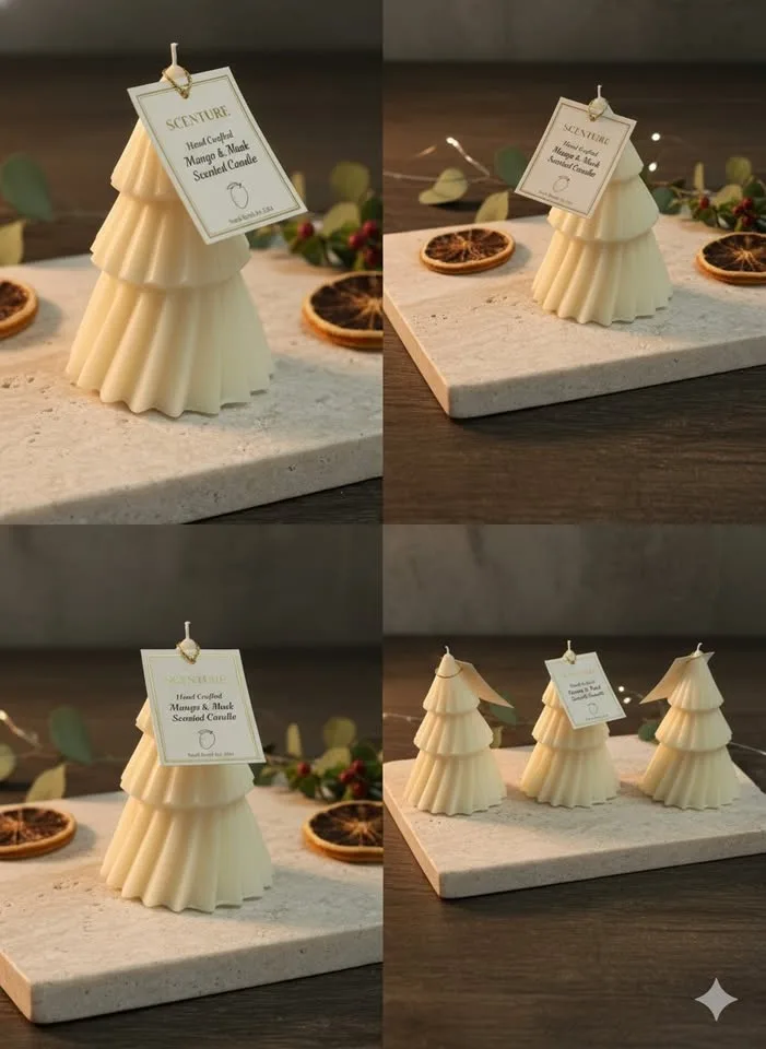 SCENTURE Candle Christmas Tree Decor Mango & Musk image indicator(2)