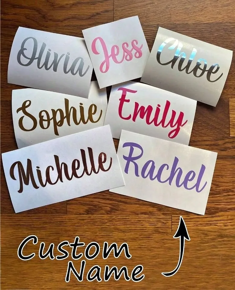 2 pcs/ set Personalized Custom Name Tag Stickers