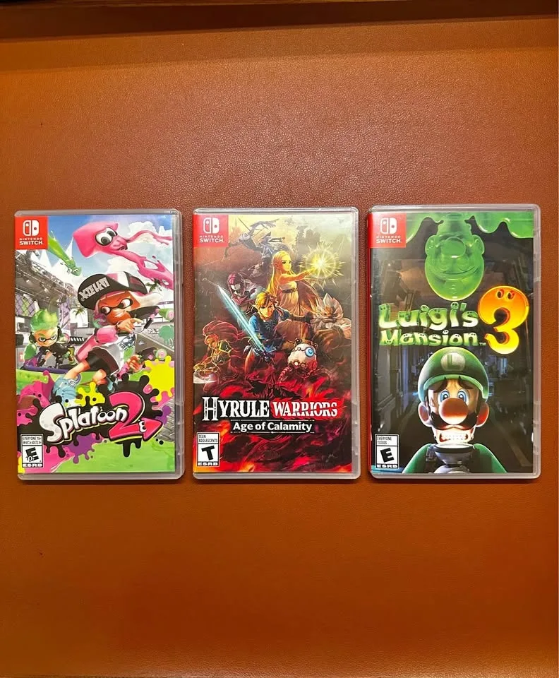 Nintendo Switch Games – Splatoon 2, Luigi’s Mansion 3, Hyrule Wa