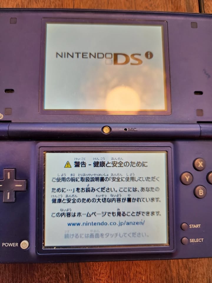 Japanese Nintendo DS i